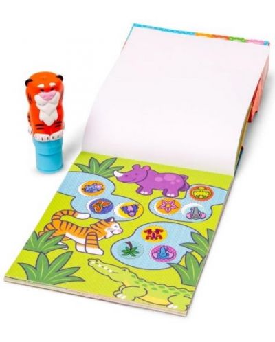 Ștampila de colecție pentru autocolante Melissa & Doug - Tigru - 3