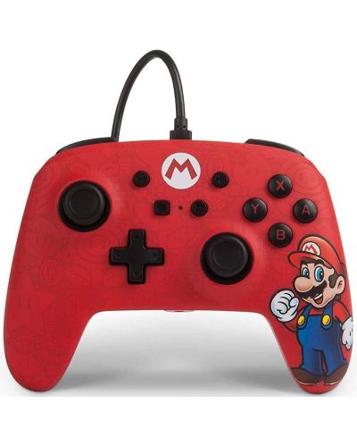 Controller PowerA - Enhanced pentru Nintendo Switch, cu fir, Mario - 1