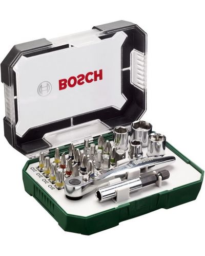 Set de biți cu clichet Bosch - 26 piese - 1