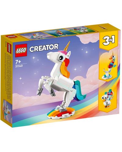 Constructor LEGO Creator 3 în 1 Magic Unicorn (31140) - 1