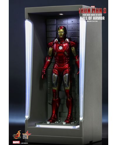 Set figurine Hot Toys Marvel: Iron Man - Hall of Armor, 7 buc. - 9