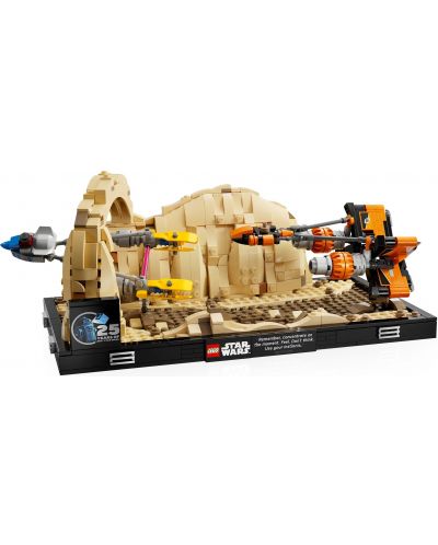 Constructor LEGO Star Wars - Dioramă Cursa din Mos Espa (75380) - 3