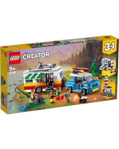 Constructor 3 in 1 Lego Creator - Vacanta in familie cu rulota (31108) - 1