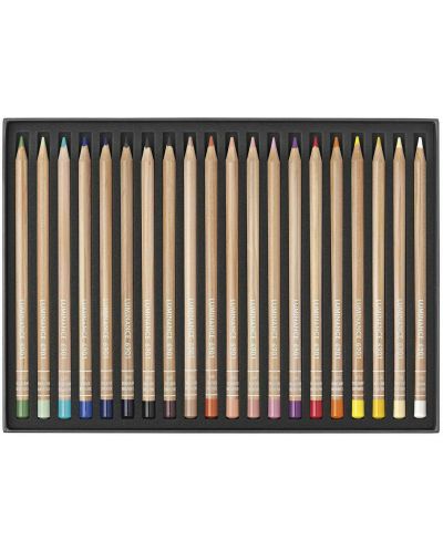 Set de creioane colorate Caran d'Ache Luminance 6901 - 20 de culori, portret - 2