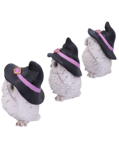 Set de statuete Nemesis Now Adult: Humor - Three Wise Feathered Familiars, 9 cm - 2