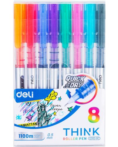 Set de role Deli Think - EQ300-8C, 8 culori - 1