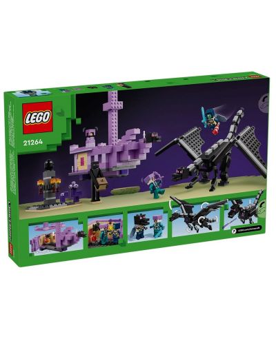 Constructor  LEGO Minecraft - Dragon Ender și Corabia din End (21264) - 2