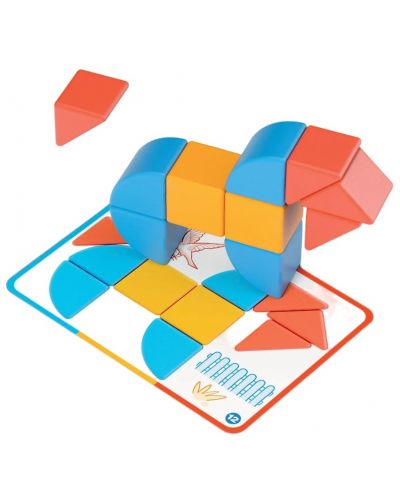 Set de cuburi magnetice și carduri Geomag - Magicube, 16 părți - 5