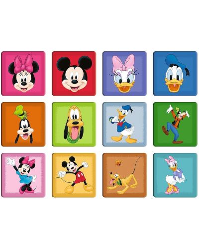 Set de puzzle și joc de memorie Trefl 2 în 1 - Mickey Mouse și prietenii - 4