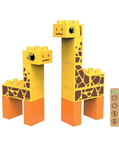 constructor 2 în 1 BioBuddi - Girafă, 14 părți - 3