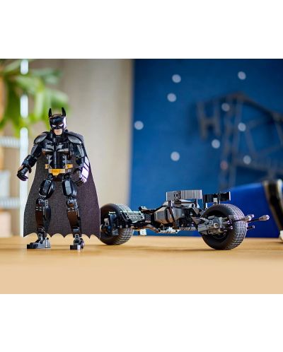 Constructor  LEGO DC Comics Super Heroes -  Figurină de construcție Batman și motocicleta (76273)  - 9