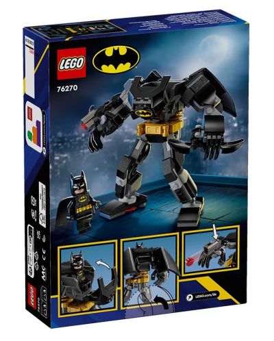 Constructor LEGO DC Comics Super Heroes - Armură de robot Batman (76270)  - 2