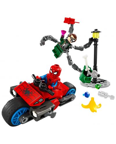 Constructor LEGO Marvel Super Heroes -Motocicletă Chase: Spider-Man vs. Doc Ock (76275) - 2