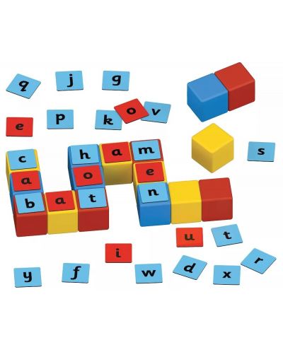 Set de cuburi magnetice Geomag - Magicube, Word Building EU, 79 de părți - 3