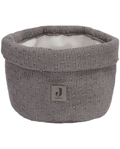 Coș de depozitare pentru accesorii Jollein - Bliss Knit Storm Grey - 1