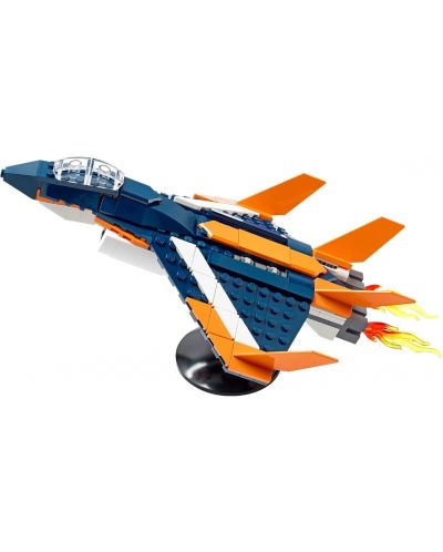 Constructor 3 în 1 LEGO Creator - Avion supersonic (31126)	 - 3
