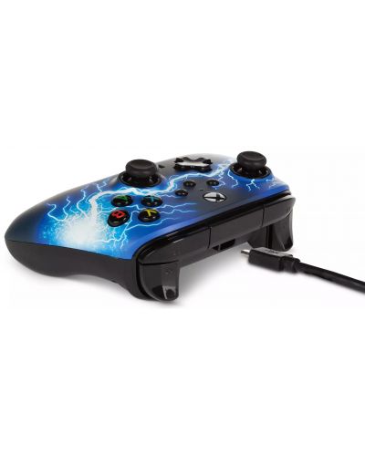 Controller PowerA - Enhanced, cu fir, pentru Xbox One/Series X/S, Arc Lightning - 6