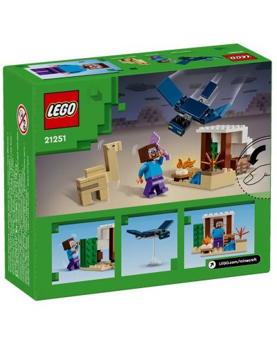 Constructor LEGO Minecraft - Expediția lui Steve în deșert (21251) - 2