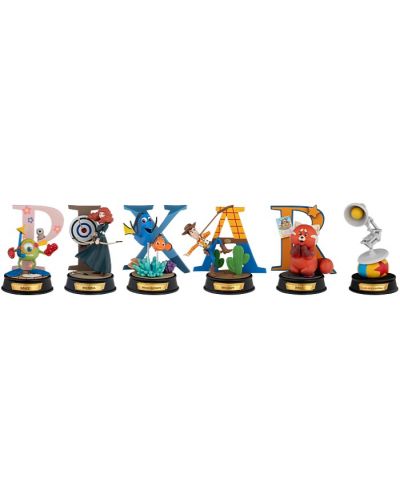 Beast Kingdom Disney: 100 de ani de minunății Set de figurine - Pixar Alphabet Art, 10 cm - 1