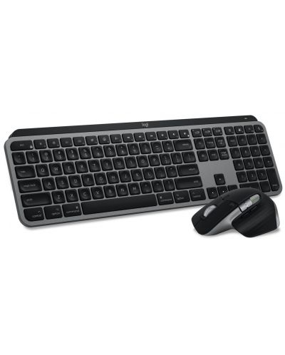 Kit mouse și tastatură Logitech - MX Keys S Combo for Mac, wireless, gri - 3