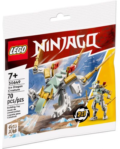 Constructor LEGO Ninjago - Creatura dragon de gheață (30649) - 1