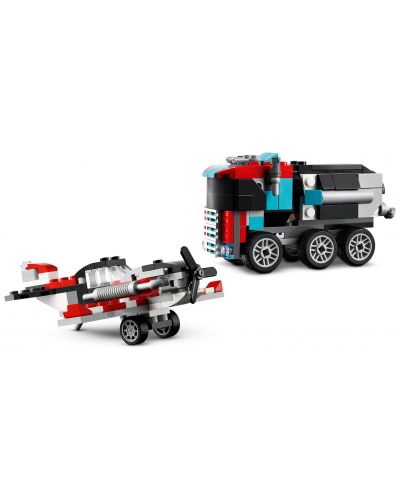 Constructor LEGO Creator 3 în 1 - Un camion cu un elicopter (31146) - 4