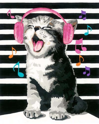 Set de pictură Ravensburger CreArt - Pisica cântătoare - 2
