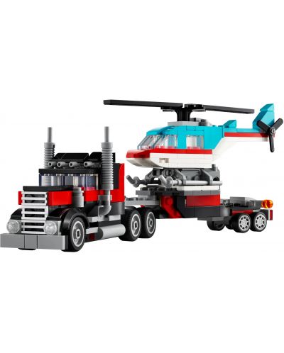 Constructor LEGO Creator 3 în 1 - Un camion cu un elicopter (31146) - 2