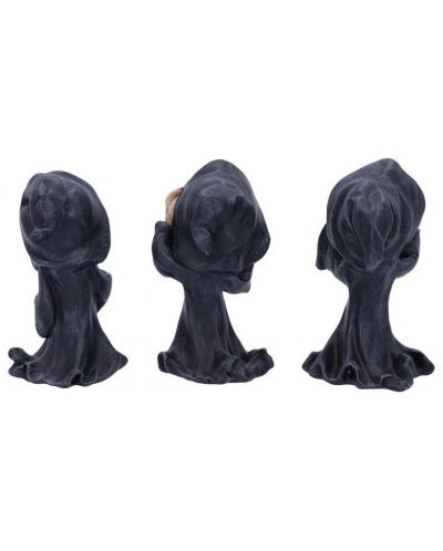 Set de statuete Nemesis Now Adult: Humor - Three Wise Reapers, 11 cm - 3