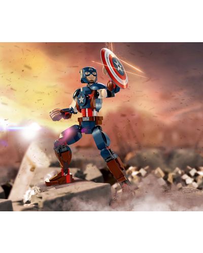 LEGO Marvel Super Heroes Builder - Figurină de clădire Captain America(76258) - 4