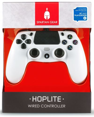 ControllerSpartan Gear - Hoplite, pentru PC/PS4, cu fir, alb - 3