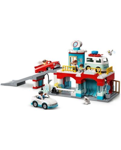 Set de construit Lego Duplo Town - Parcare si spalatorie auto (10948) - 3