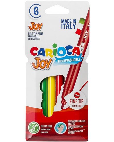 Set carioci superlavabile Carioca Joy - 6 culori - 1