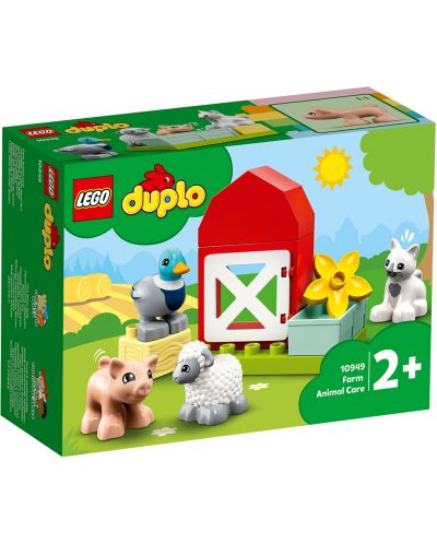 Set de construit Lego Duplo Town - Ingrijirea animalelor la ferma (10949) - 1