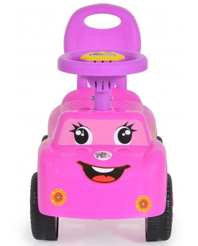 Mașina de împins Moni Toys - Keep Riding, roz - 2
