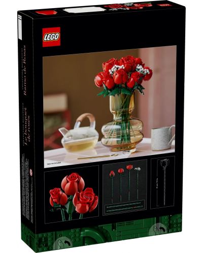 Constructor LEGO Icons Botanical - Buchet de trandafiri (10328) - 8