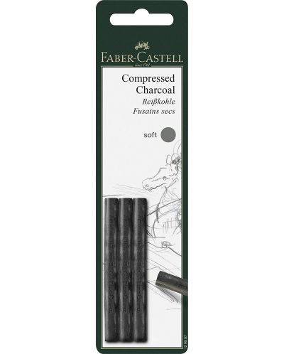 Faber-Castell Pitt set de cărbune Pitt - 3 bucăți, mediu - 1