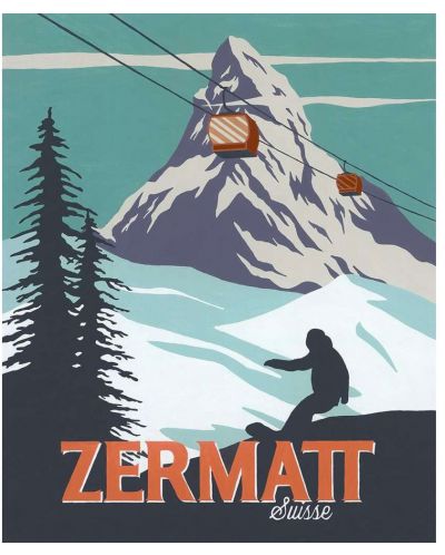 Set de pictură Ravensburger CreArt - Zermatt, Elveția - 2