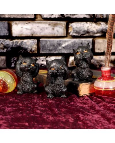 Set de statuete Nemesis Now Adult: Humor - Three Wise Kitties, 8 cm - 7