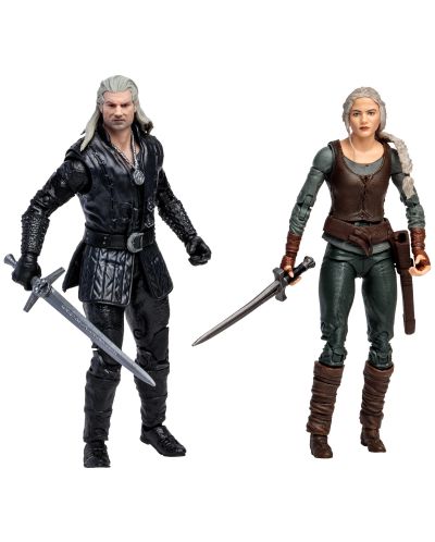 Set figurine de acțiune McFarlane Television: The Witcher - Geralt and Ciri (Netflix Series), 18 cm - 1