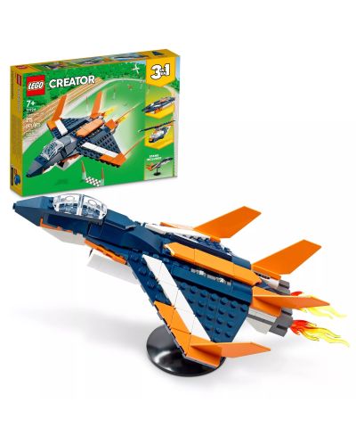 Constructor 3 în 1 LEGO Creator - Avion supersonic (31126)	 - 2