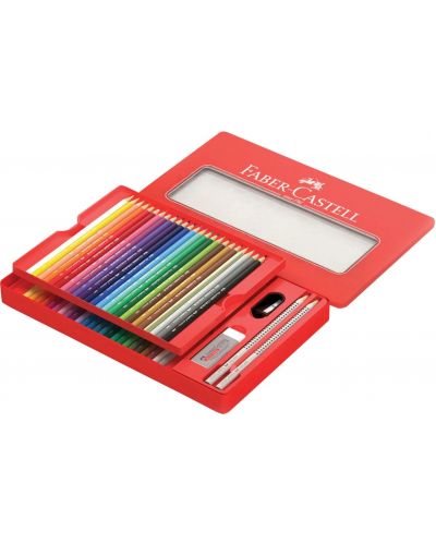 Set de creioane colorate Faber-Castell Castel - 48 de culori, cutie metalică - 2