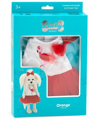 Orange Toys Lucky Doggy Set de îmbrăcăminte pentru păpuși Lucky Doggy - Love and Flamingos - 4