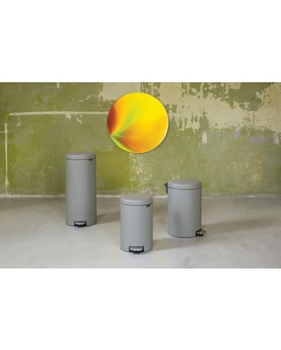 Coș de gunoi Brabantia - NewIcon, 12 l, Mineral Concrete Grey - 6