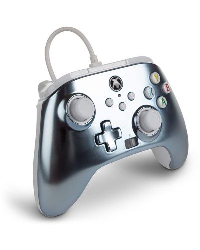 Controller PowerA - Enhanced, pentru Xbox One/Series X/S, Metallic Ice - 2