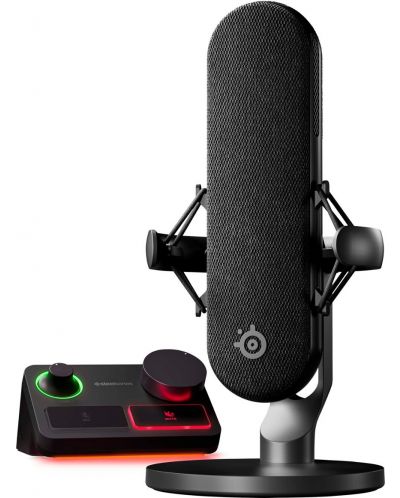 Set microfon și mixer SteelSeries - Alias Pro, negru - 1
