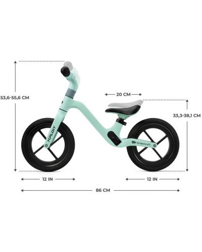 Bicicleta de echilibru  KinderKraft - Xploit, turcoaz - 7