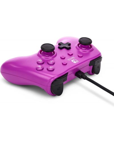 Controller PowerA - Enhanced, cu fir, pentru Nintendo Switch, Grape Purple - 5