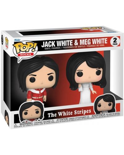 Set de figuri Funko POP! Rocks: The White Stripes - Jack White & Meg White - 2