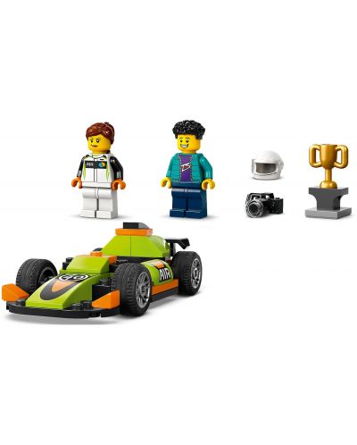 Constructor LEGO City - Mașină de curse verde (60399) - 4